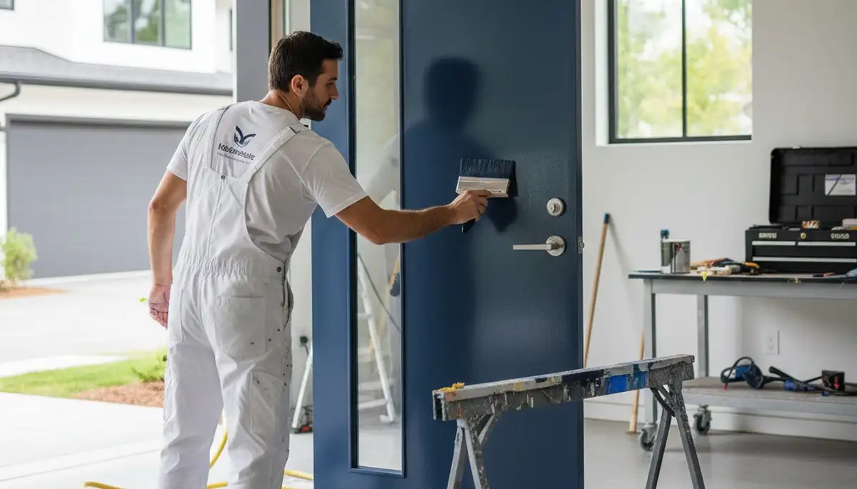 Professional door painting and refinishing in Seattle, WA by expert house painters