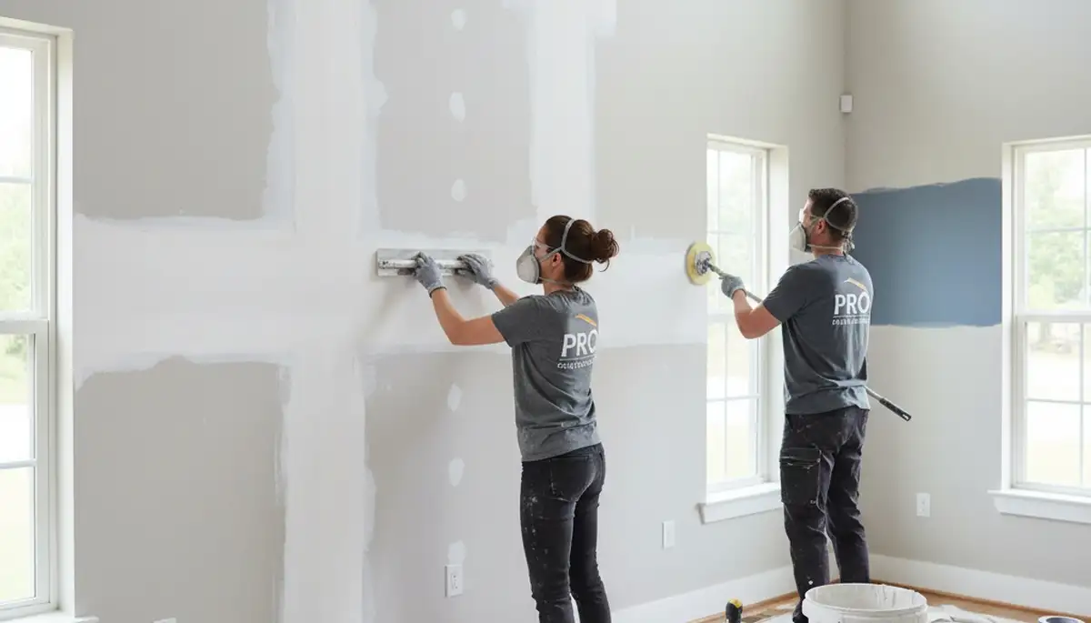 Professional drywall repair and wall restoration in Seattle, WA home by expert house painters