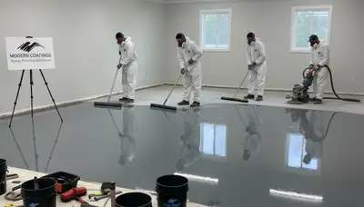Epoxy floor coating in Seattle WA garage for durable, moisture-resistant finish by local painters