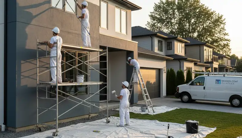 Professional exterior house painting in Seattle, WA with weather-resistant finishes