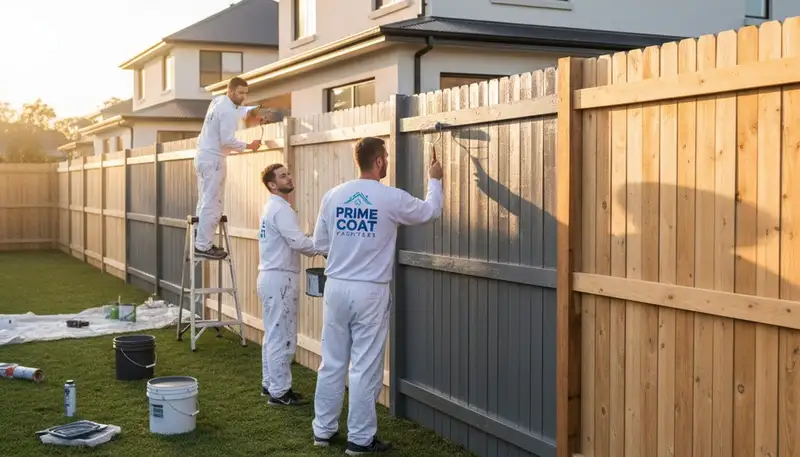 Professional cedar fence painting in Seattle WA by expert house painters protecting against weather