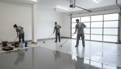 Professional epoxy garage floor coating in Seattle WA for durable, moisture-resistant finish