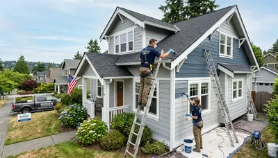 Professional house painters in Seattle WA providing expert exterior and interior painting services