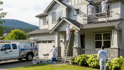 Seattle, WA house painting service by professional painters for residential exterior and interior projects