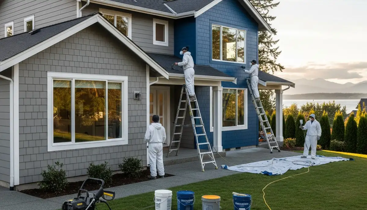Seattle, WA house painters providing professional interior and exterior painting services