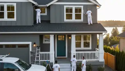 Professional house painters in Seattle WA providing expert exterior and interior painting services