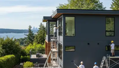 Professional house painters in Seattle WA providing expert residential exterior painting services