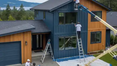 Seattle, WA house painting service for exterior and interior residential painting by professional painters