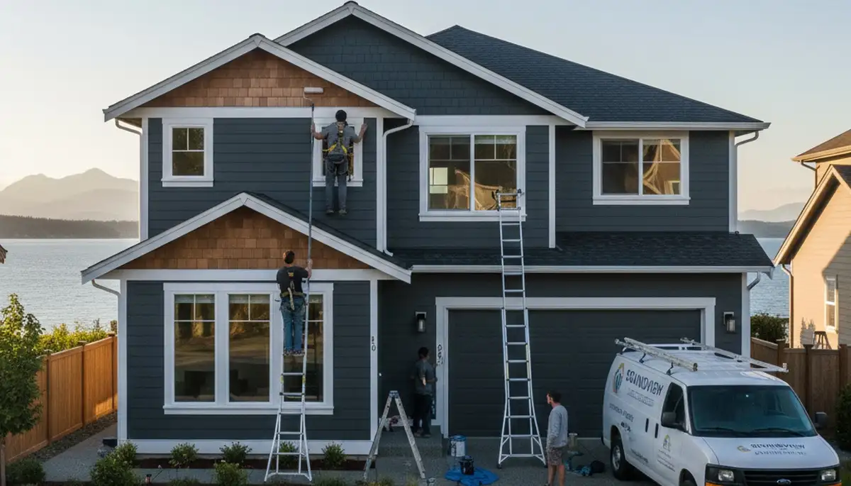 Seattle, WA house painting service for residential exterior and interior painting by professional painters