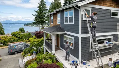 Professional house painters in Seattle WA providing expert residential exterior painting services