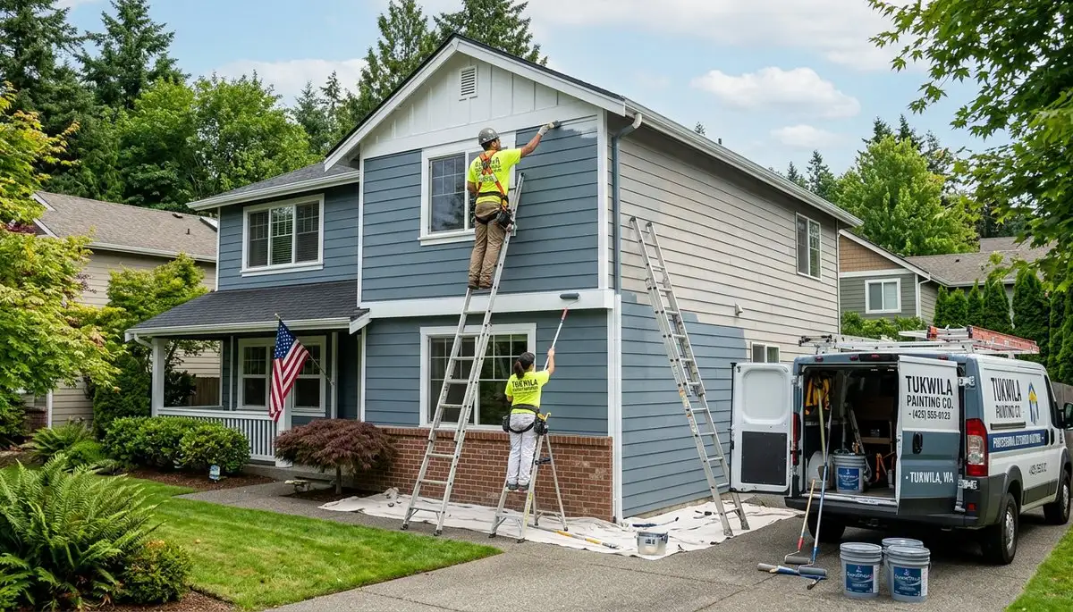 Professional house painters in Seattle WA providing expert residential exterior painting services