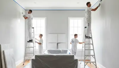 Professional interior house painting in Seattle, WA by expert painters for flawless wall finishes