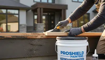 Seattle WA wood rot repair and restoration by professional house painters protecting home exteriors